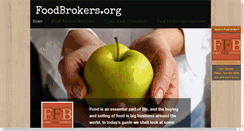 Desktop Screenshot of foodbrokers.org