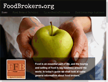 Tablet Screenshot of foodbrokers.org